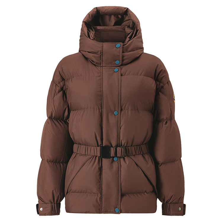 

Пуховик женский с капюшоном утепленный Ellesse, темно-коричневый