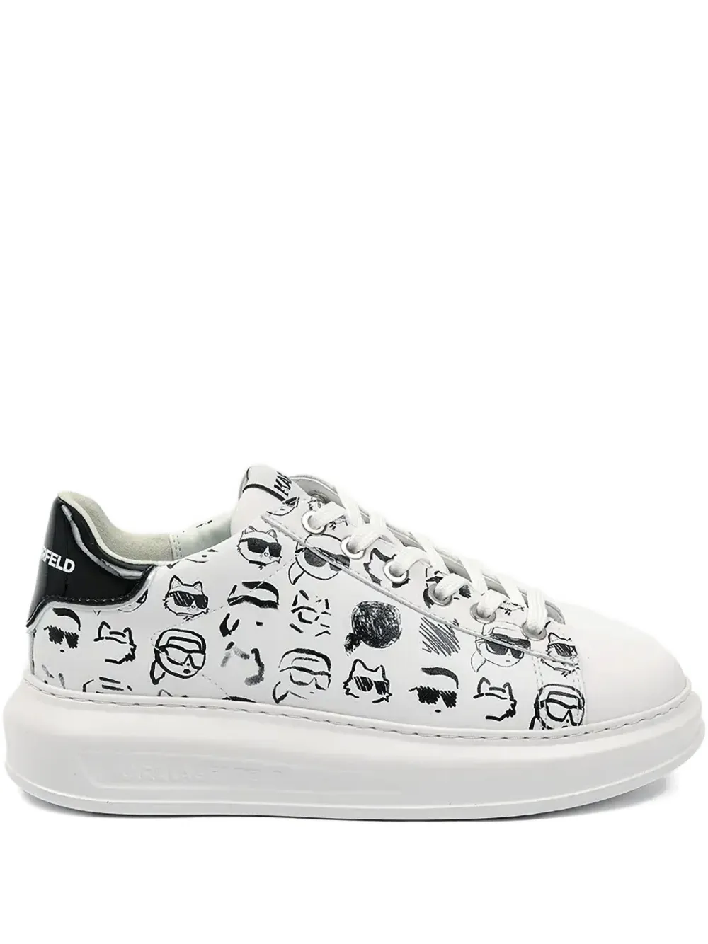 Кроссовки Icon NFT Capri Graffiti KARL LAGERFELD, белый
