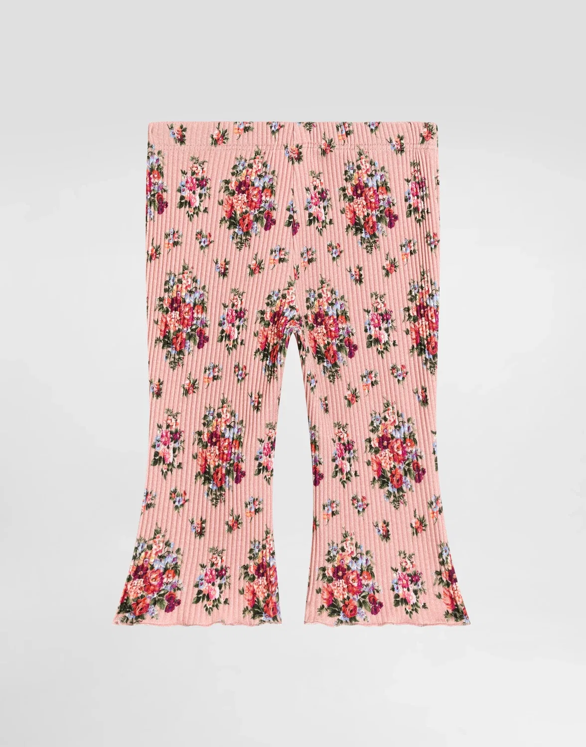 Рифленые брюки с цветочным принтом Dolce & Gabbana, розовый — фото 2