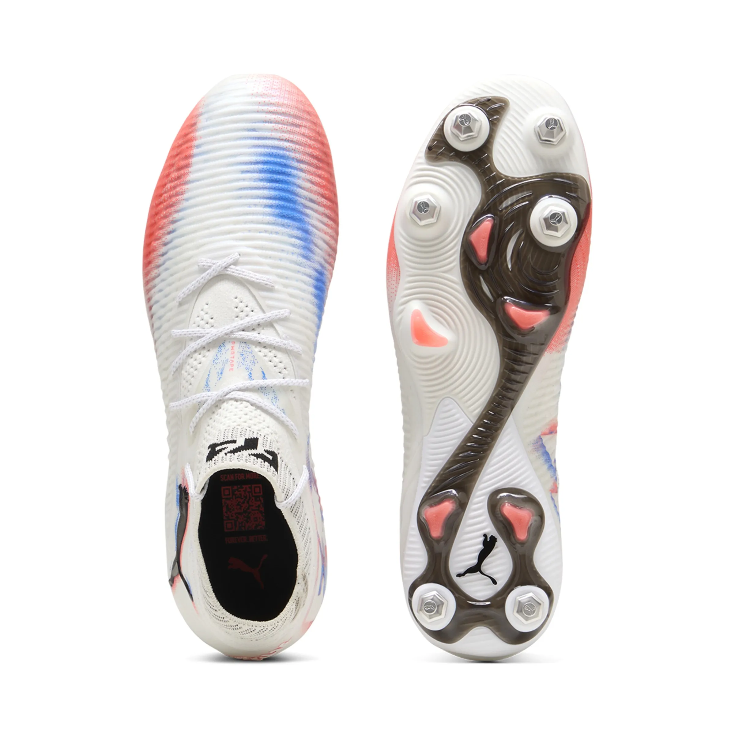 Футбольные бутсы мужские FUTURE 8 ULTIMATE MxSG Puma, белый — фото 3