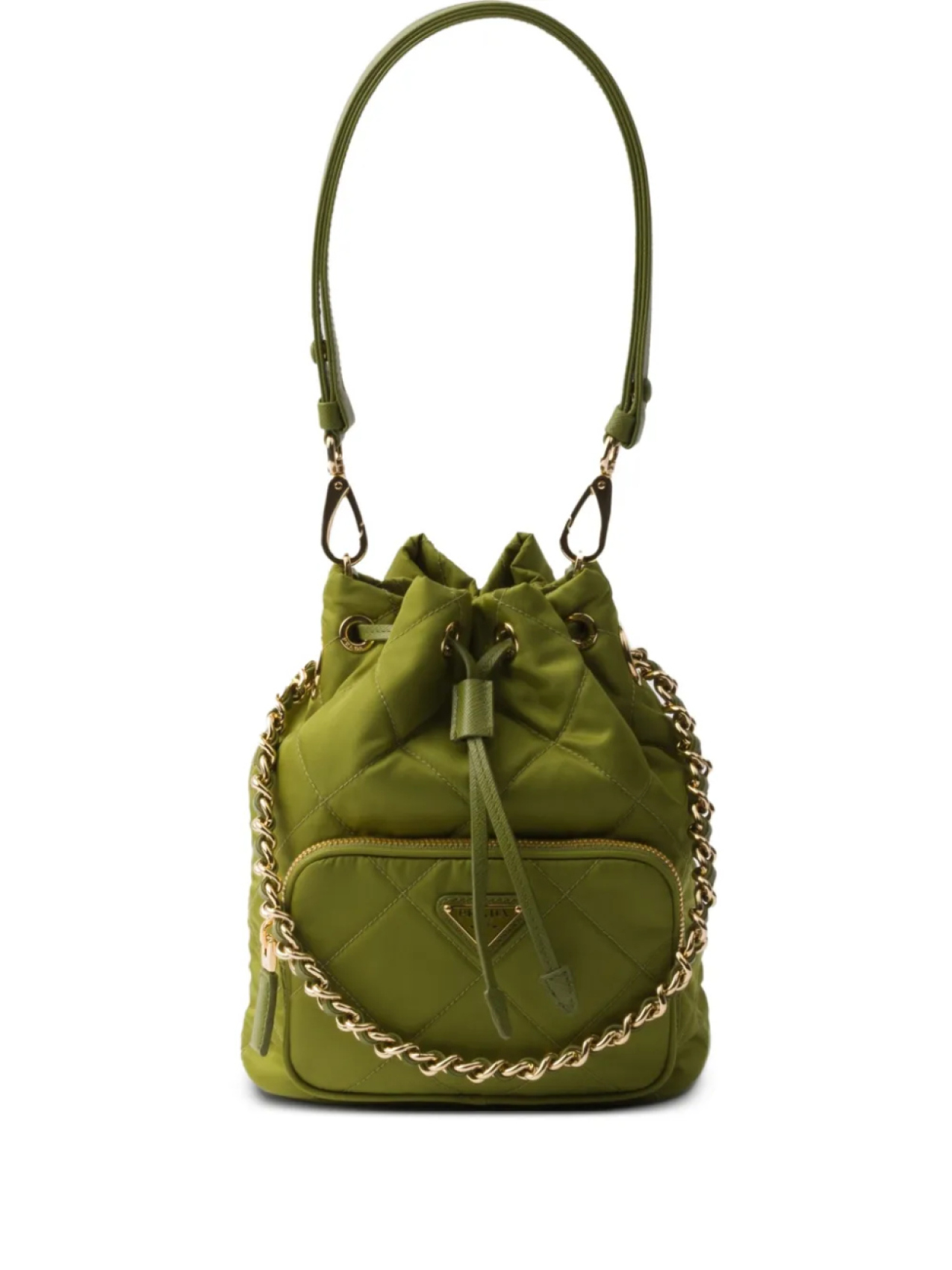 

Мини-сумка Re-Edition 1995 Chaîne Prada, зеленый