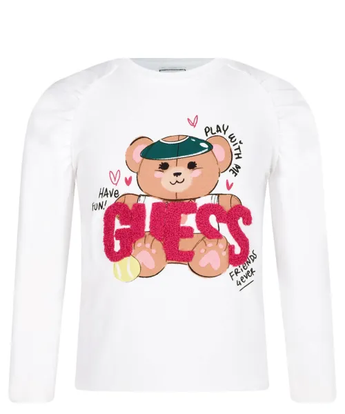 

Толстовка Regular fit Guess, белый