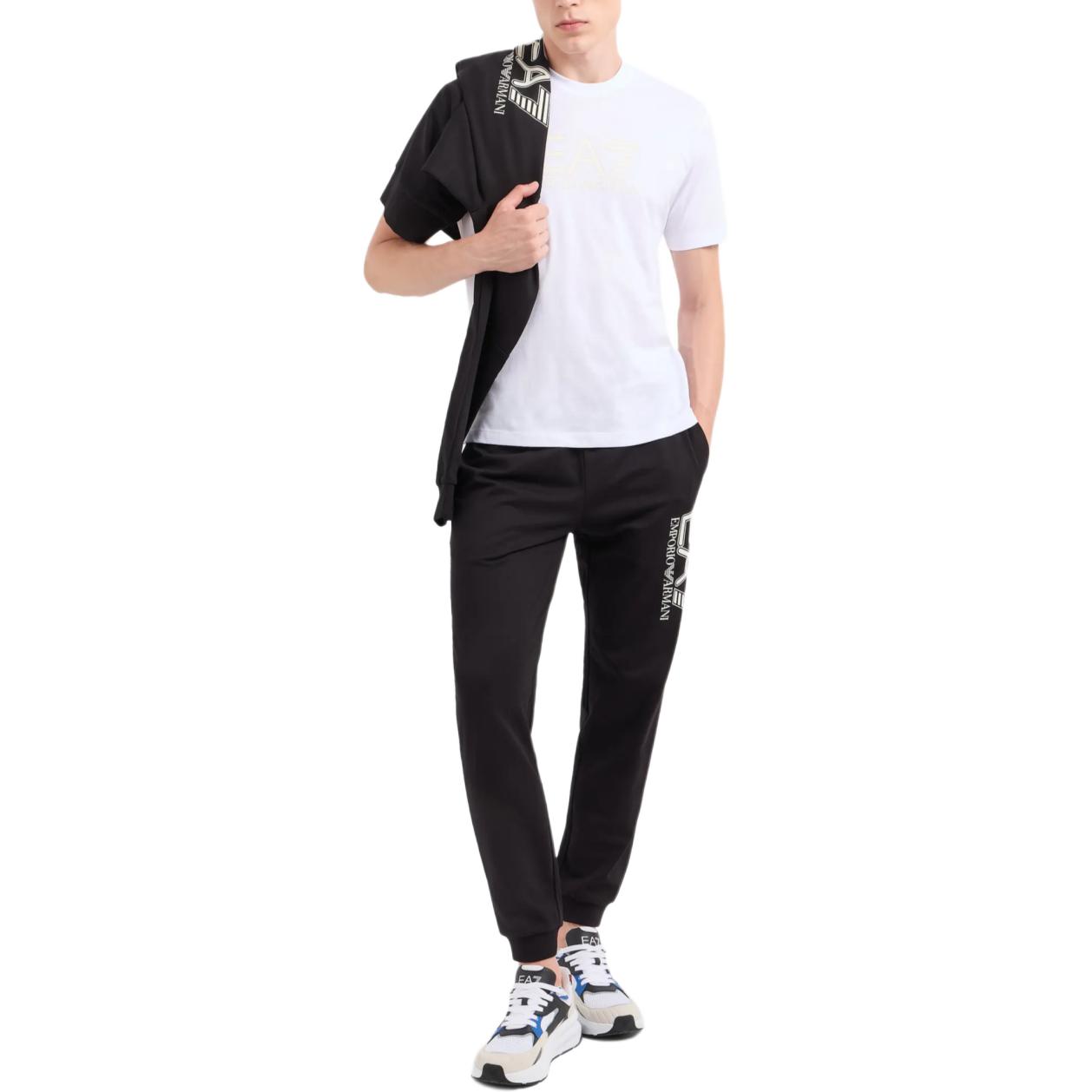 Футболка Ea7 Cotton EMPORIO ARMANI, кремовый — фото 4