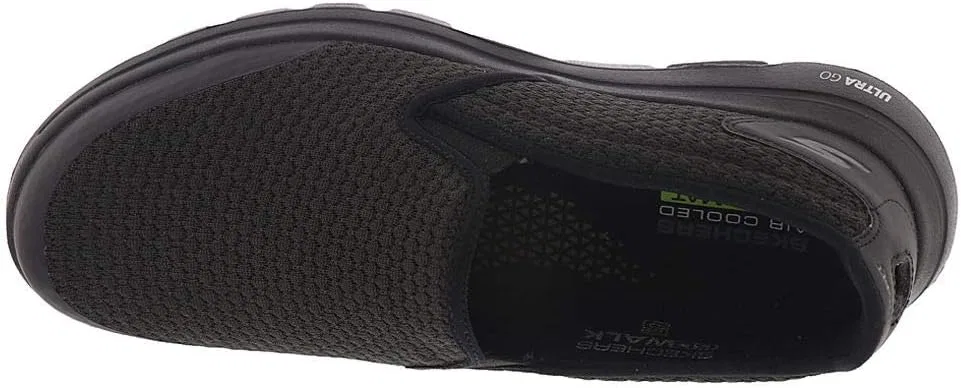 Мужские кроссовки Skechers Go Walk 5 Apprize, Black Textile Synthetic Black Trim — фото 4