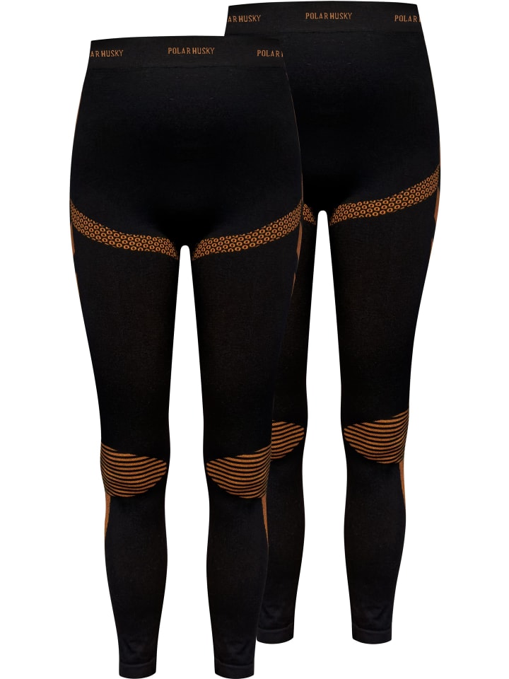 

Normani 2 длинных лыжных и термобелья черного/оранжевого цвета