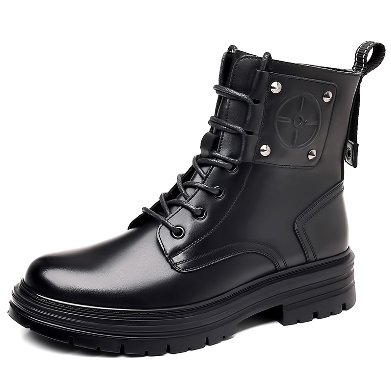 

Мужские черные ботинки Martin Boots Romon, Черный, Мужские черные ботинки Martin Boots Romon