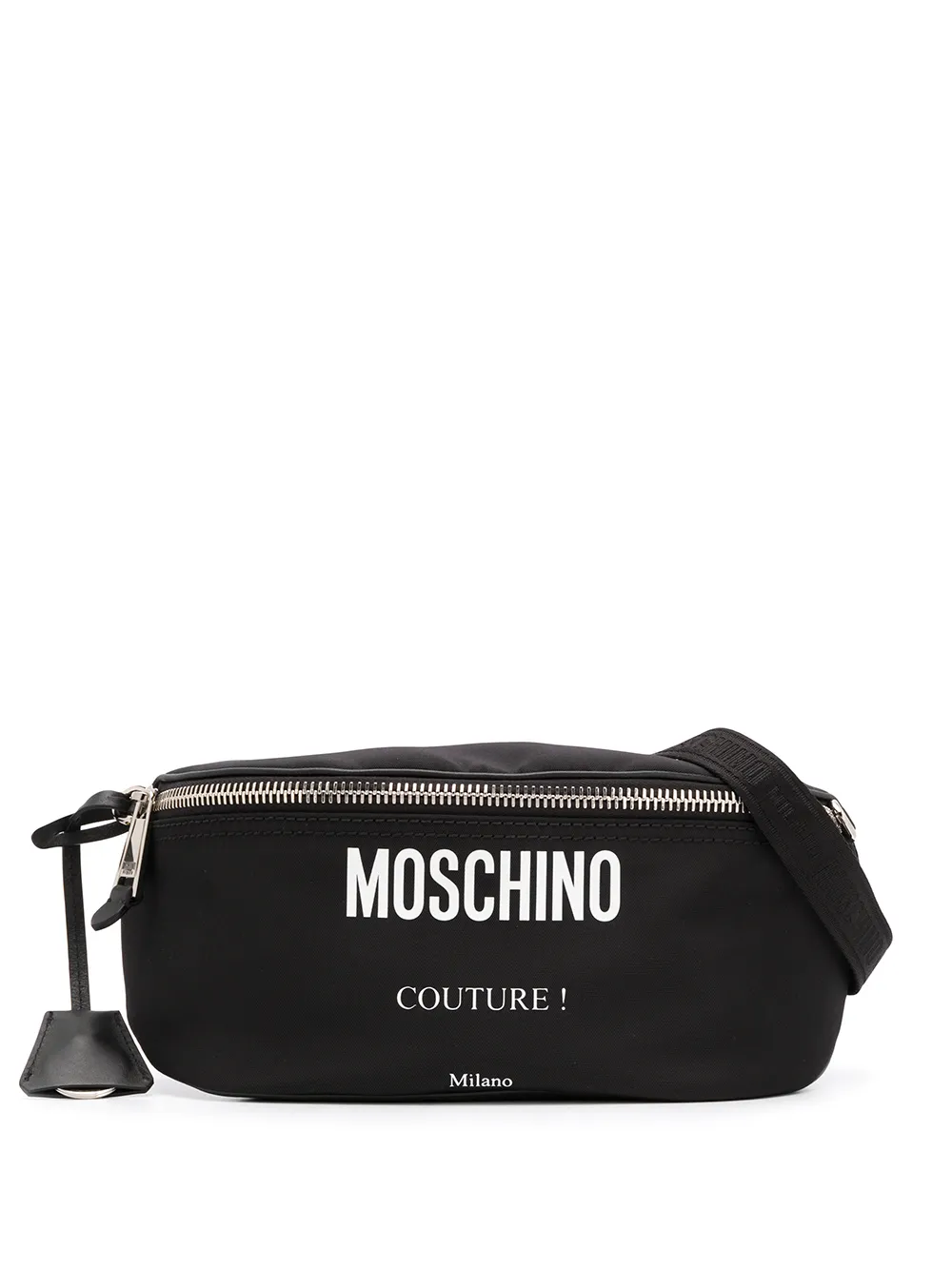 

Поясная сумка с логотипом Moschino, черный