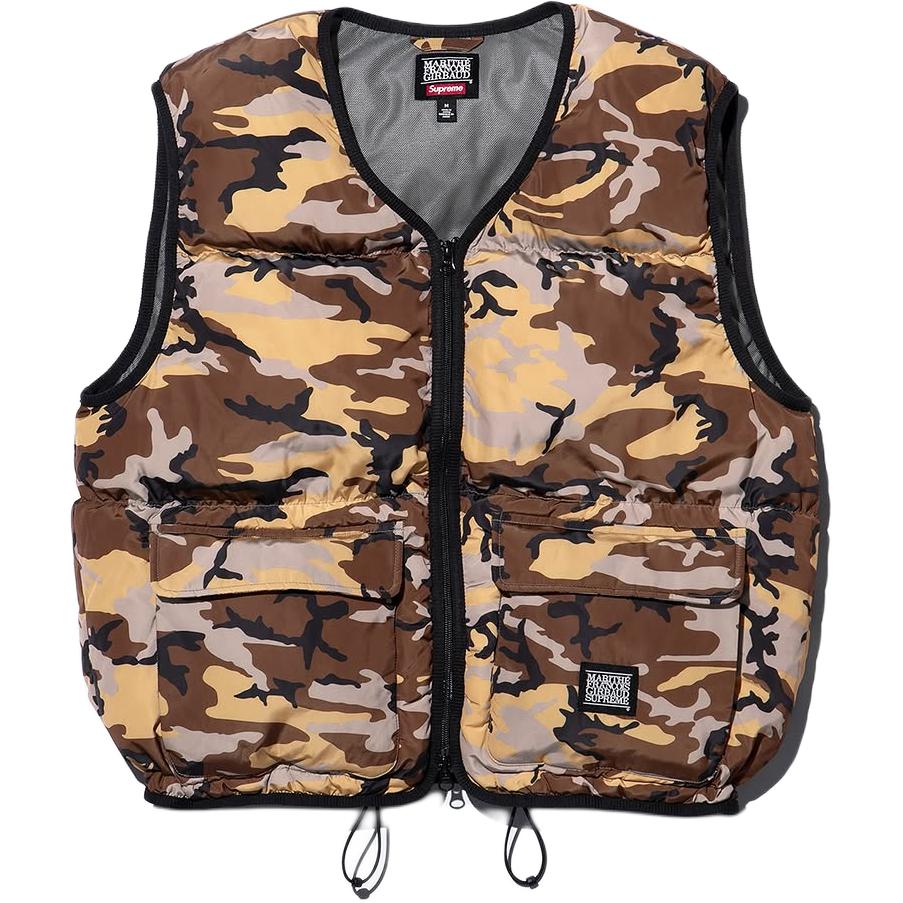 

Supreme Пуховик жилет Marithé + François Girbaud, Camouflage/CAMO