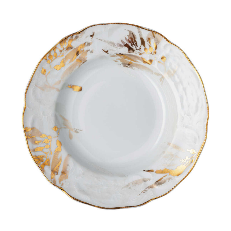 

Суповая тарелка Heritage Midas 23 см Rosenthal, белое золото
