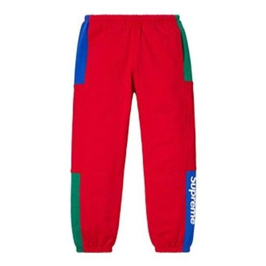 

Брюки formula sweatpants 'red green blue' Supreme, красный