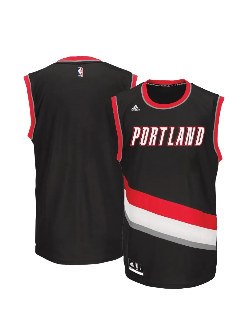 Майка Portland Trailblazers Swingman Adidas, черный — фото 2