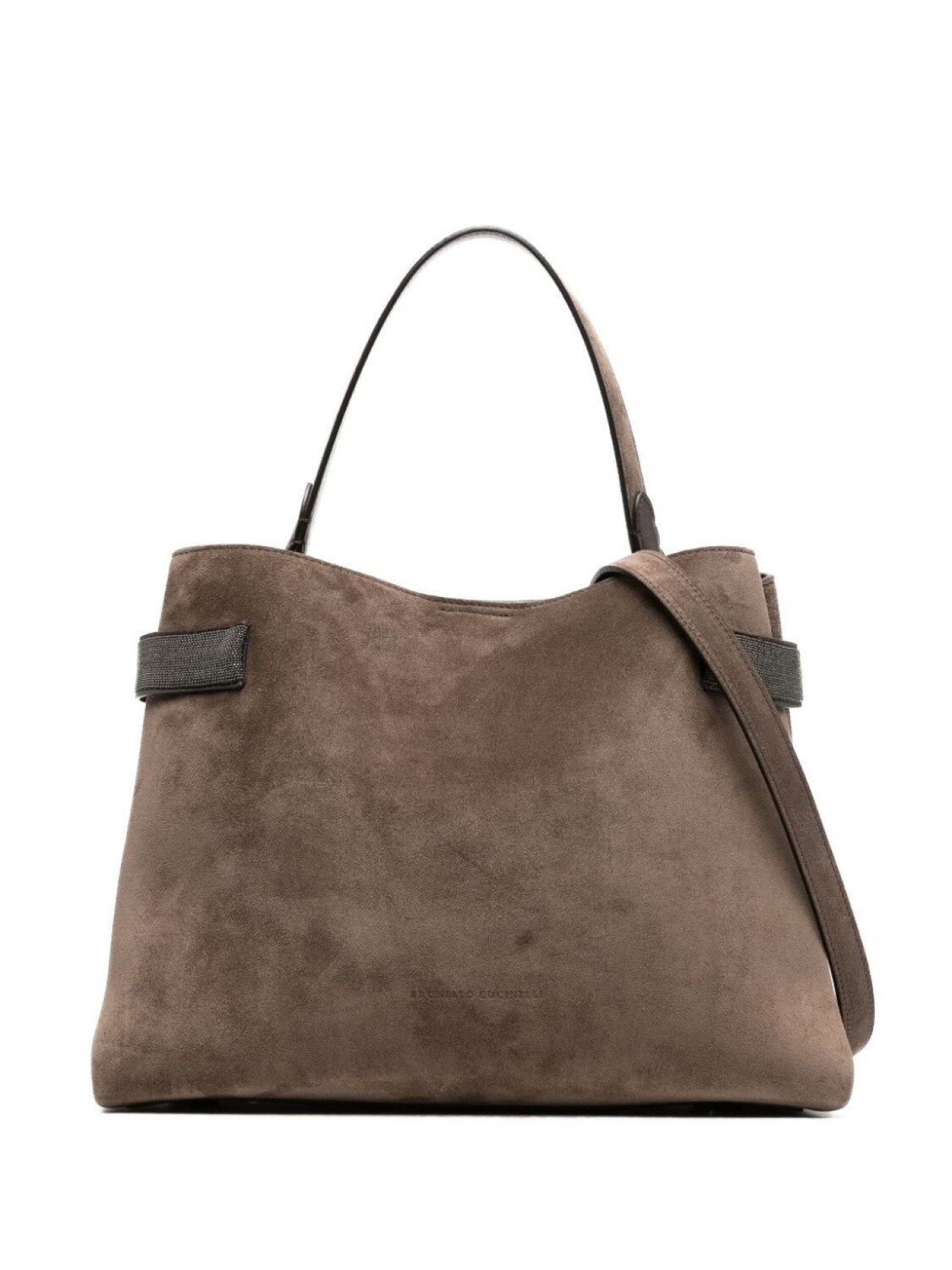 

Brunello Cucinelli сумка-тоут с ремнем и верхней ручкой, коричневый