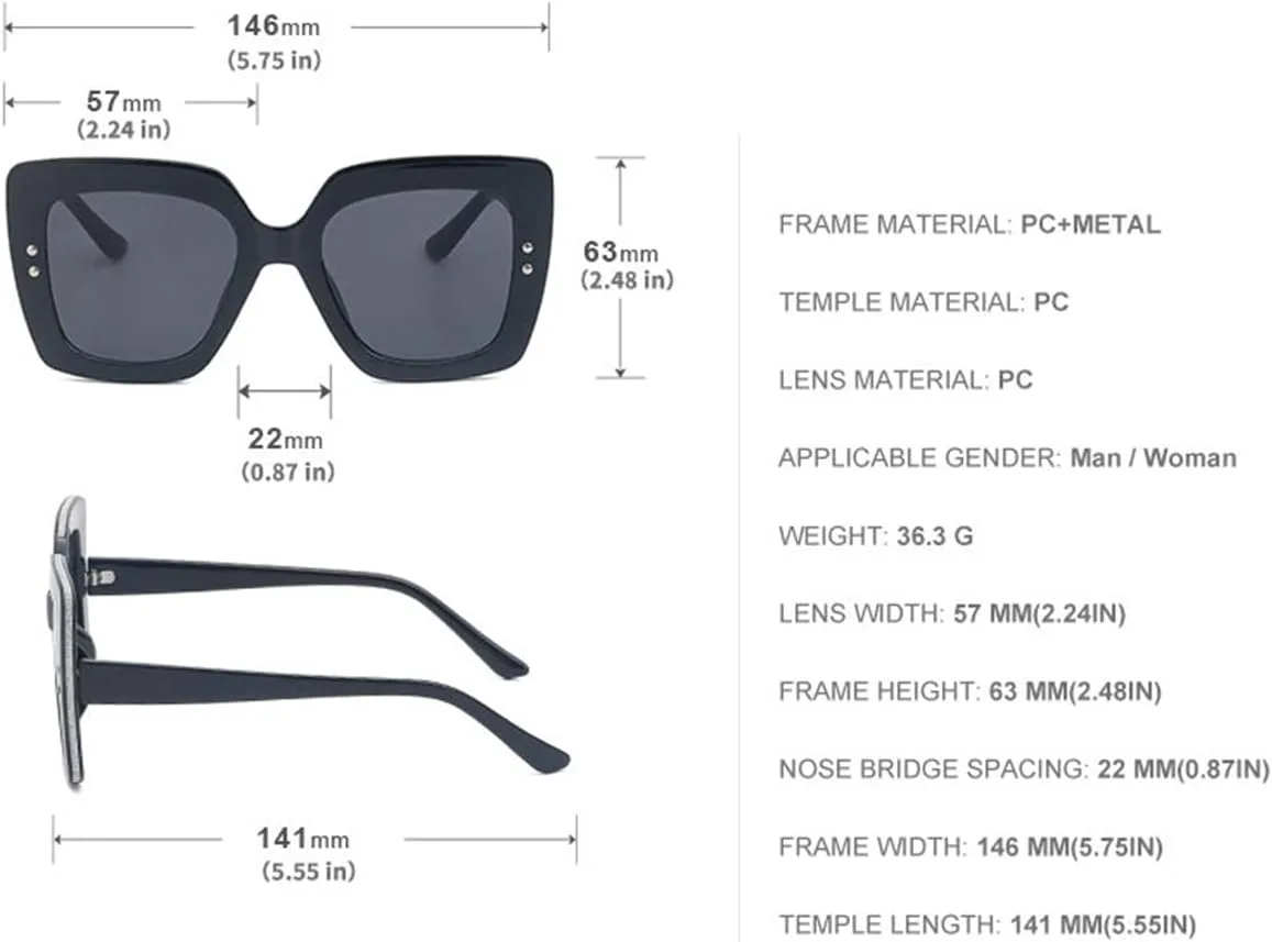 

Солнцезащитные очки Willochra класса люкс с бриллиантами и стразами, крупная оправа «кошачий глаз», массивная блестящая квадратная оправа, 2pcs-black&leopard