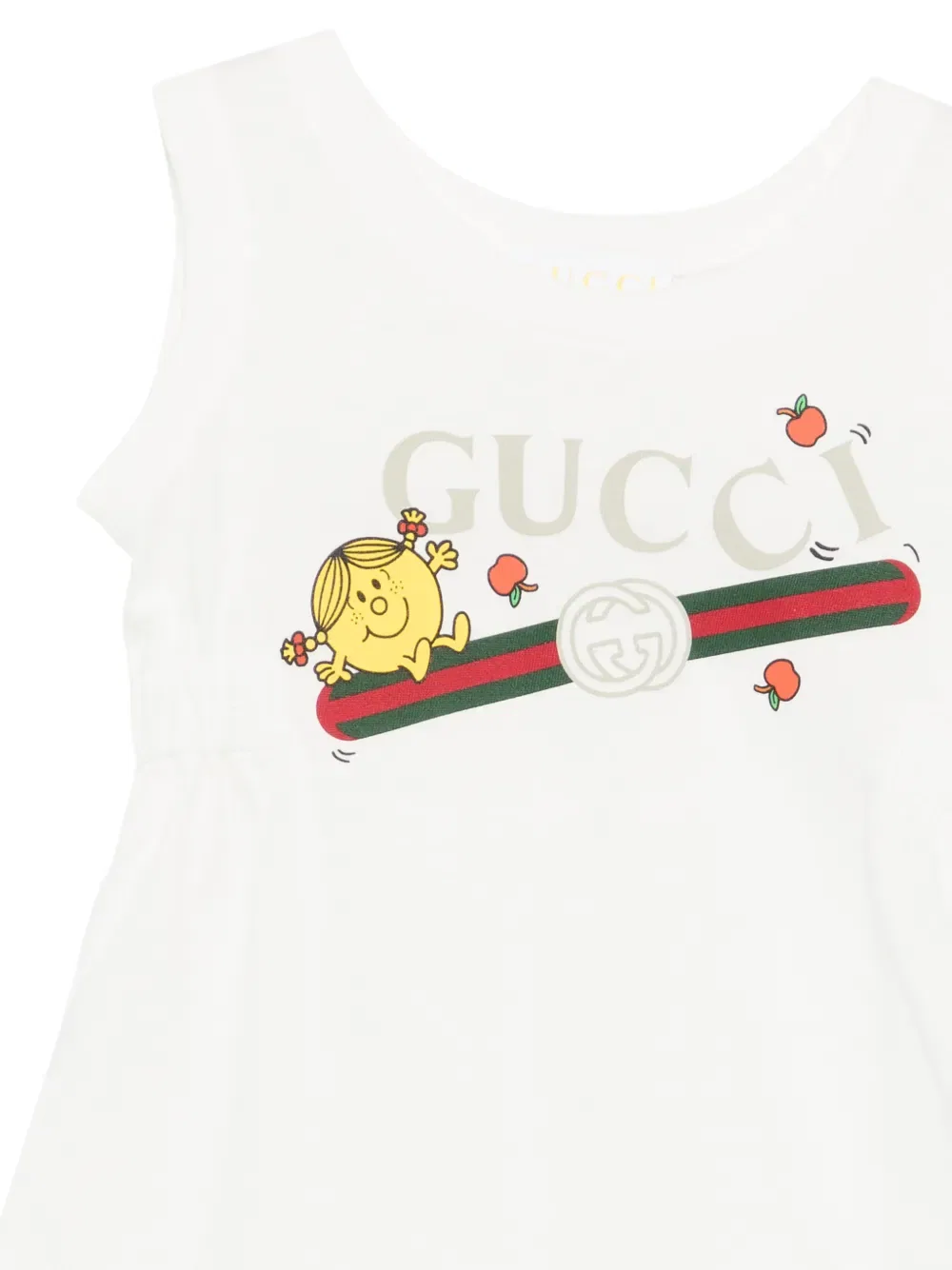 Комплект из шорт и шапки с логотипом Gucci Kids, белый — фото 3