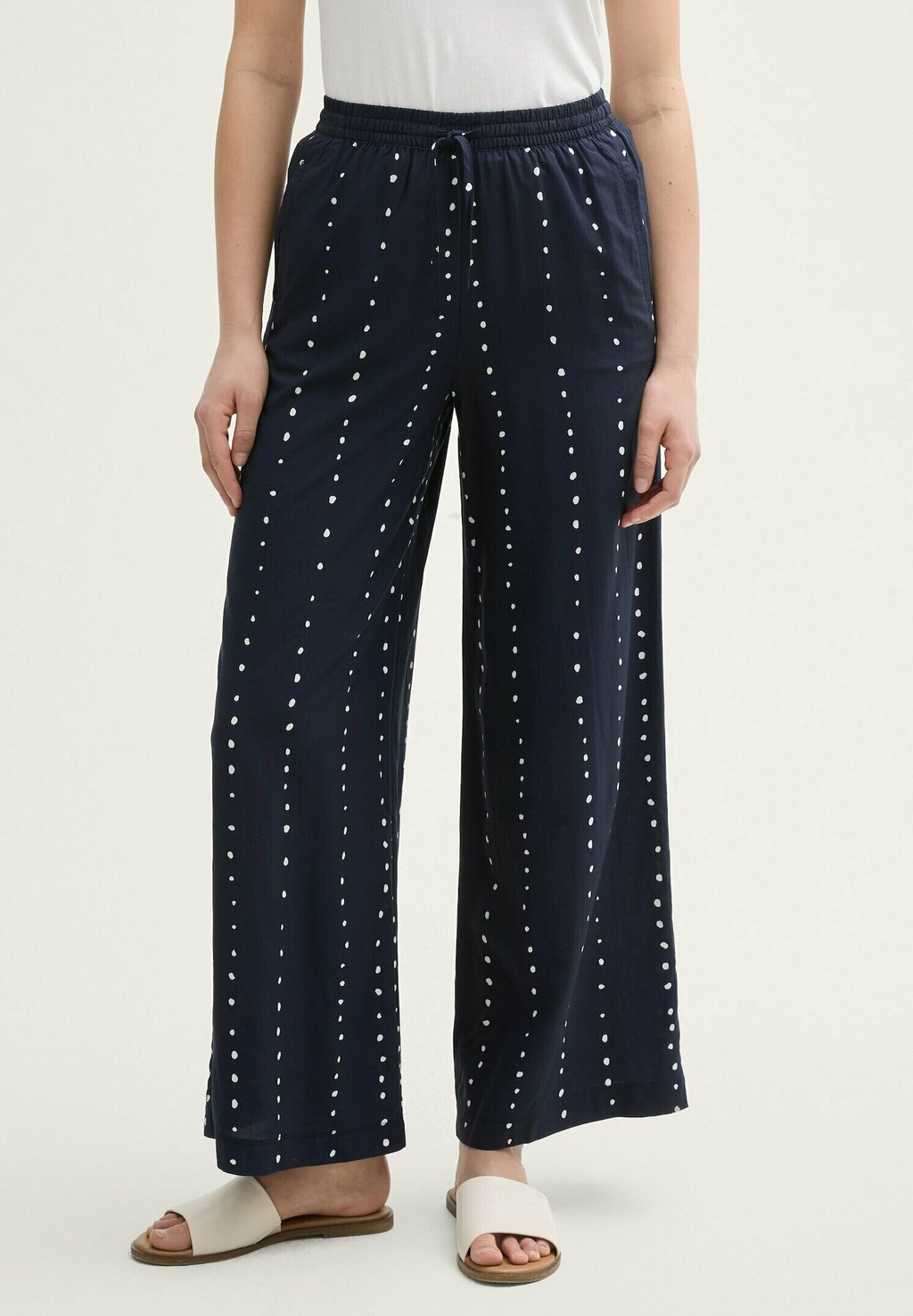 

Брюки WIDE LEG TOM TAILOR, темно-синий