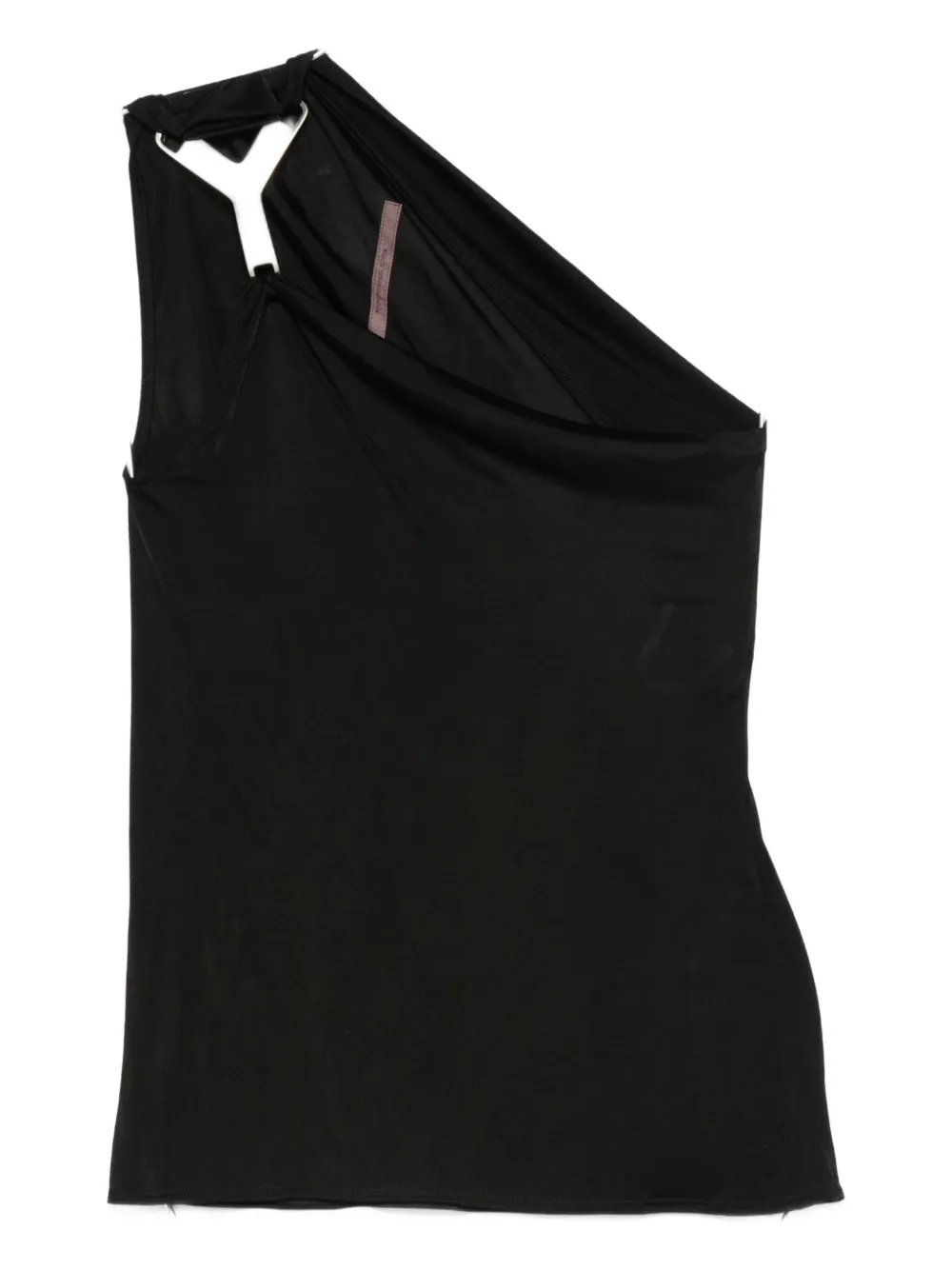 

Топ на одно плечо с драпировкой Rick Owens Lilies, черный