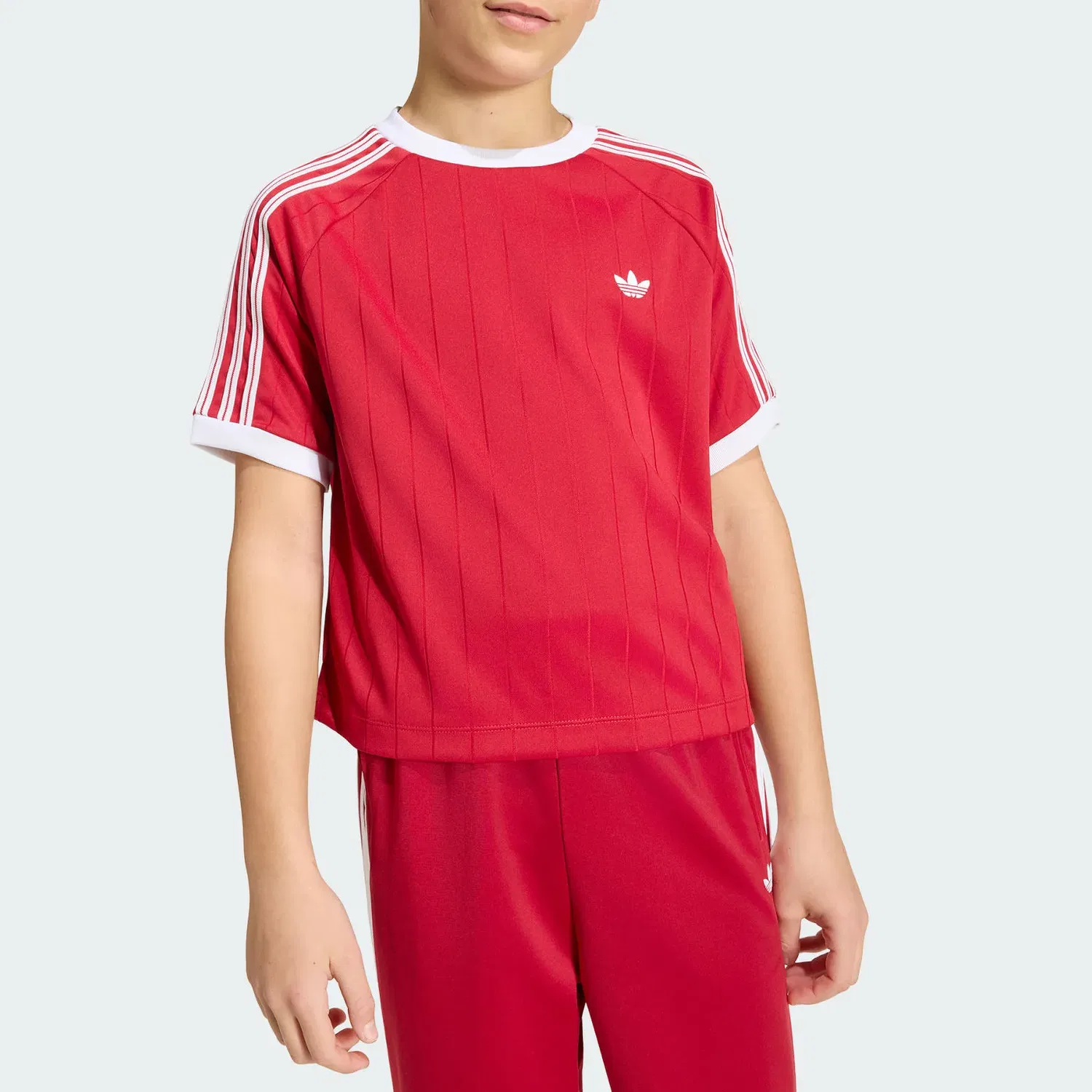 Футболка Adidas Originals Kids красная — фото 4