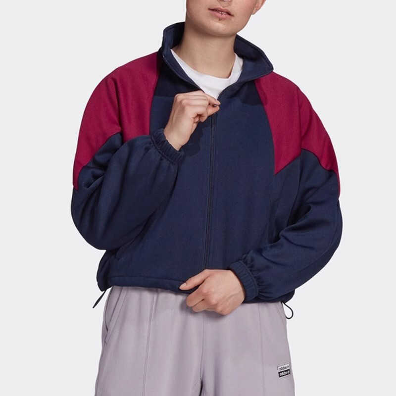 Куртка женская темно-синяя Adidas Originals — фото 4