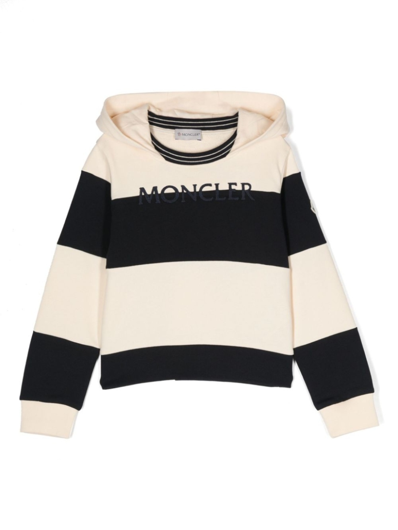 

Moncler Enfant худи в полоску, черный