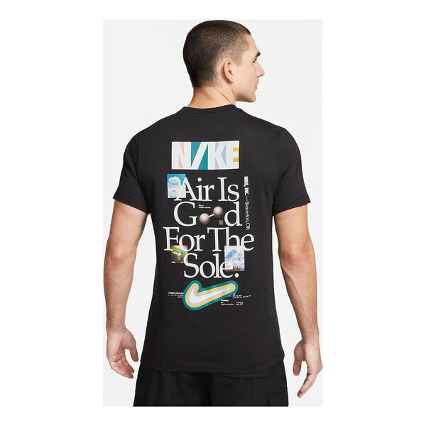 Футболка Nike Just Do It Sportswear 'Black', черный — фото 4
