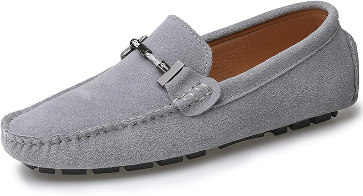 

Мужские мокасины WUIWUIYU, лоферы, обувь, слипоны, лодочные туфли, серый