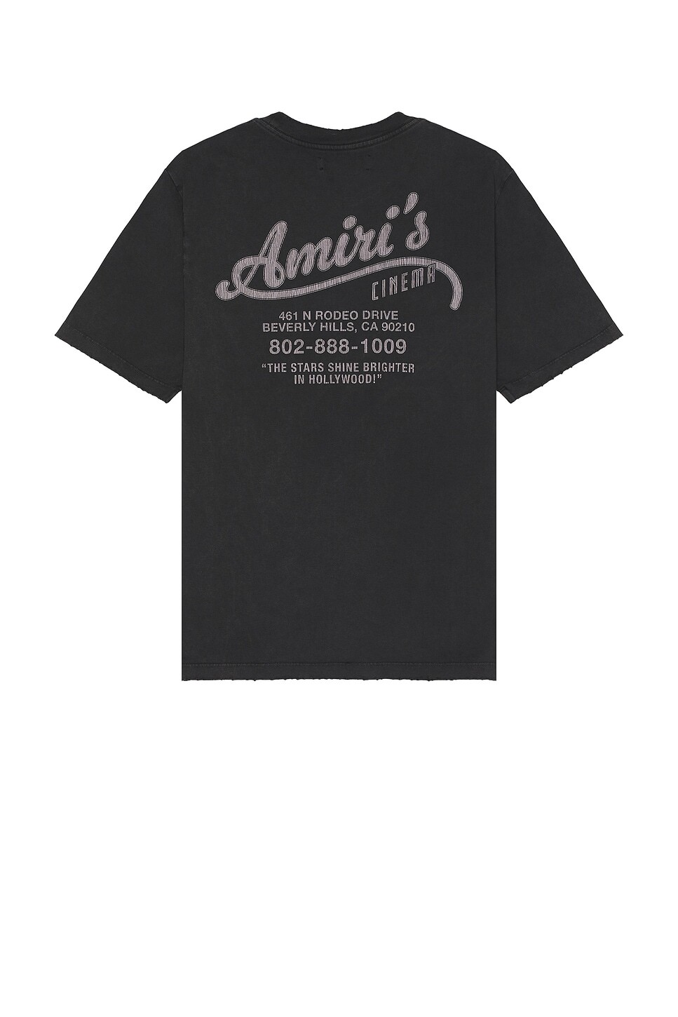 

Винтажная футболка для кинотеатров Amiri, черный