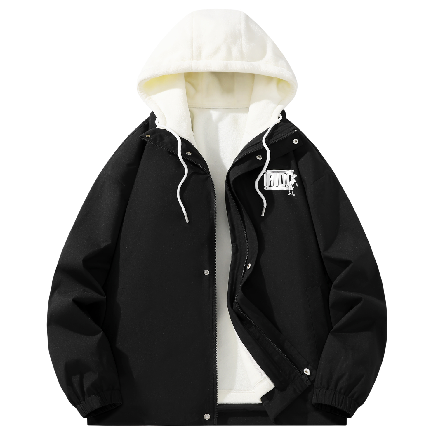 

FIDO DIDO Куртка Unisex, Black (3-in-1 Fleece Liner)