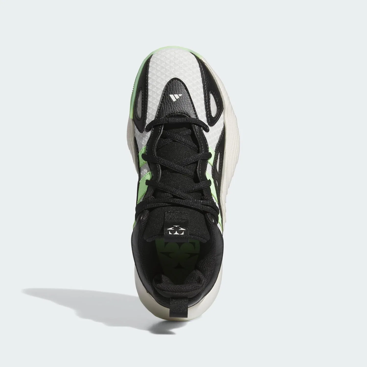 Кроссовки Adidas Unisex Trae Young Unlimited 2 Low, Cloud White Green Spark Off White — фото 3