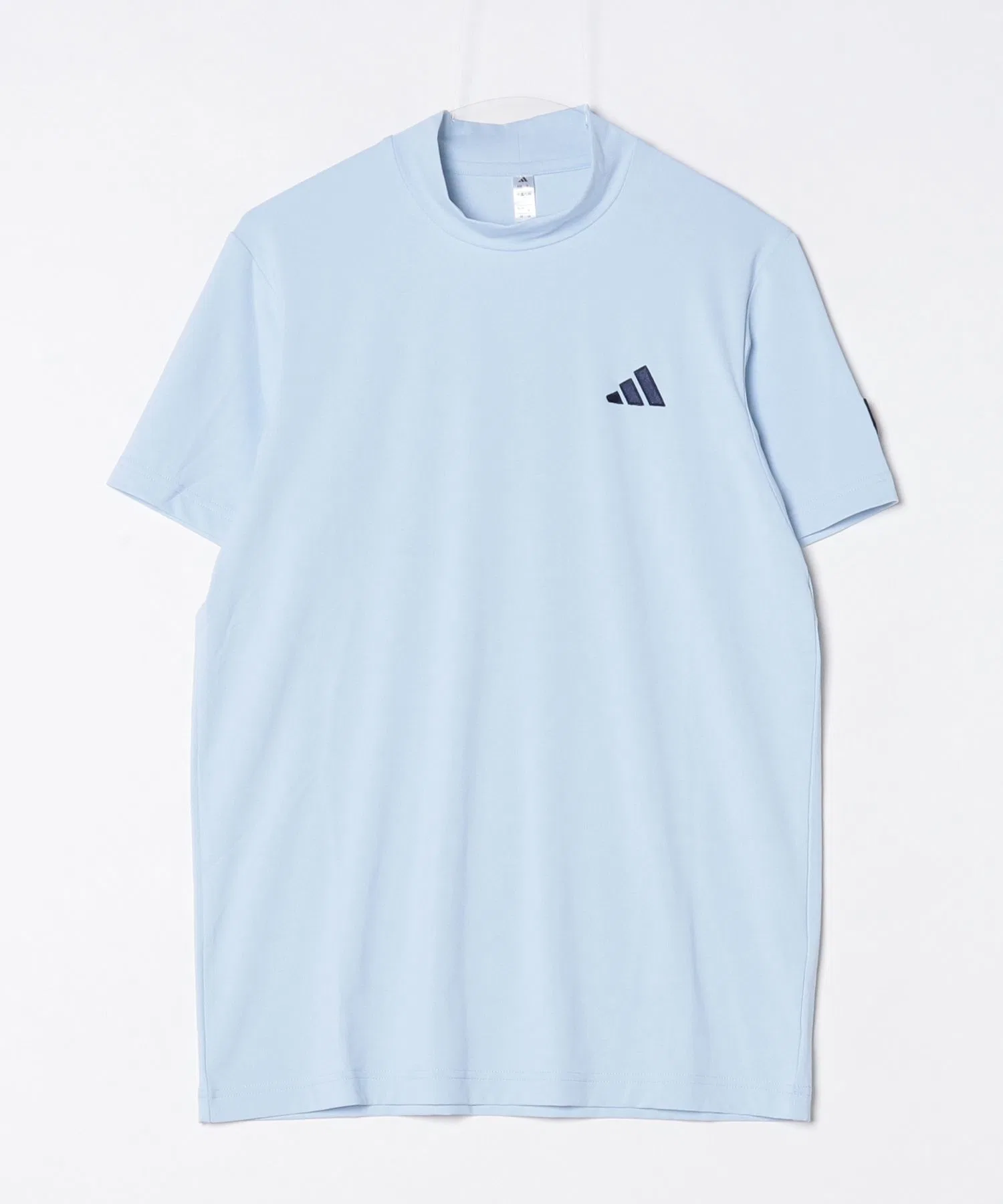 Мужская футболка с высоким воротом Adidas с графикой синяя