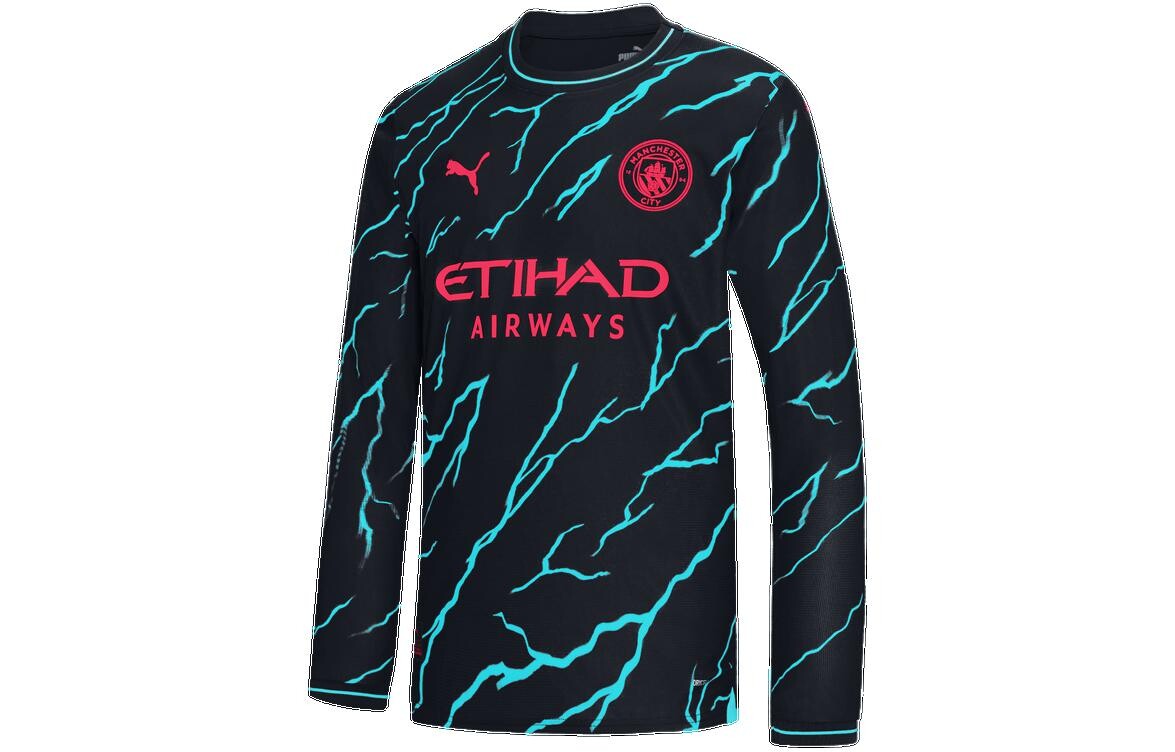 

Футболка футбольная Manchester City унисекс черная Puma, черный