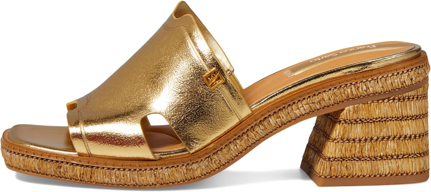 Туфли Franco Sarto Florence Fashion Slide Heeled Sandals, цвет Gold Metallic — фото 4