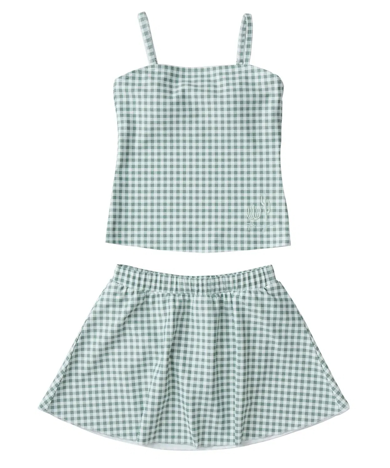 Танкини Roxy MINI PICNIC GINGHAM для девочек, зелёный