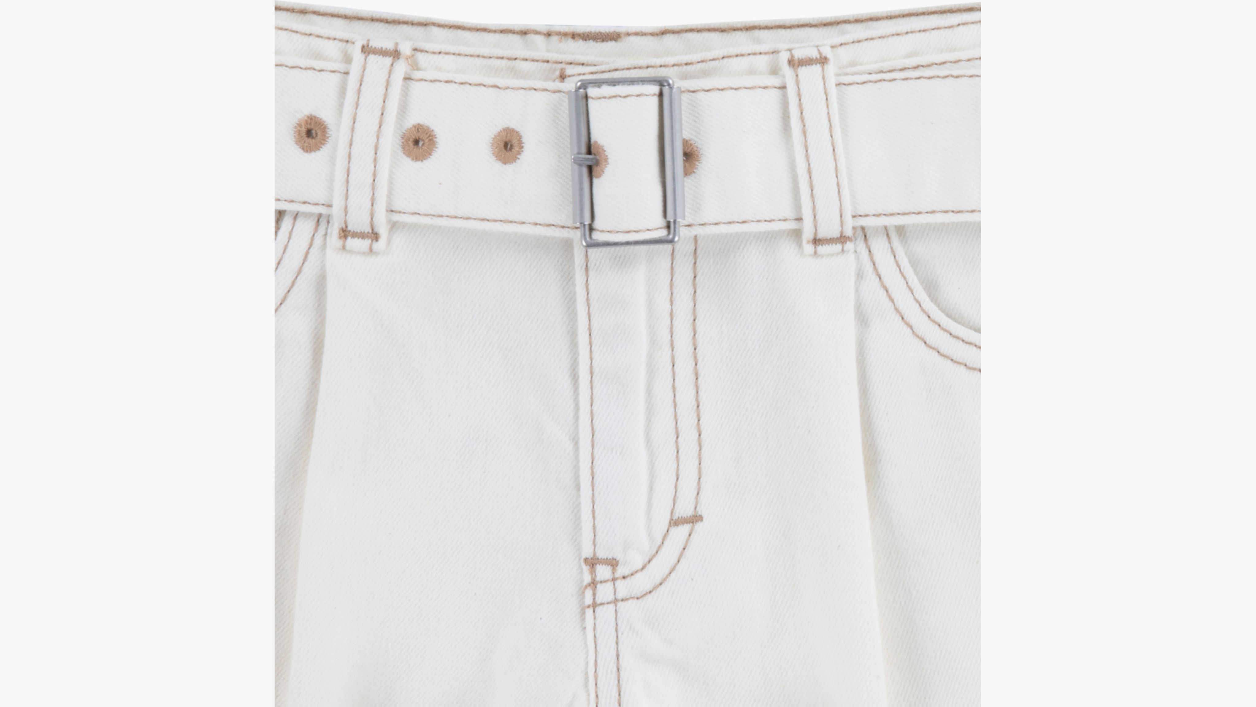 

Шорты с поясом для девушек A Line для больших девочек 7-16 лет Levi's, цвет Natural - Tan
