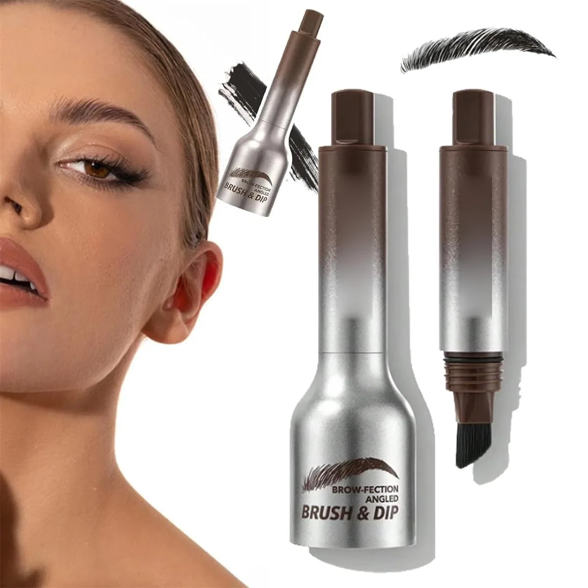 Жидкий карандаш для бровей Revorie Brow-Fection (04#Chocolate) Rietoiu, 04#Chocolate