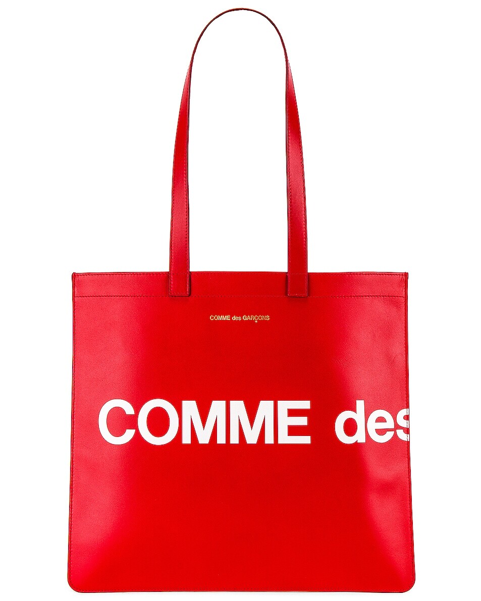

Огромная большая сумка с логотипом Comme Des Garcons, красный