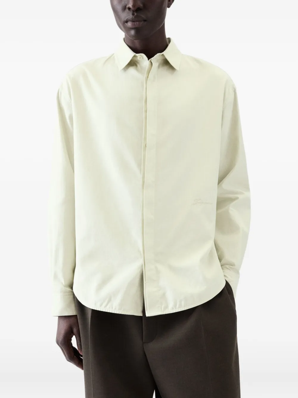 Рубашка The Simon Jacquemus, зеленый — фото 3