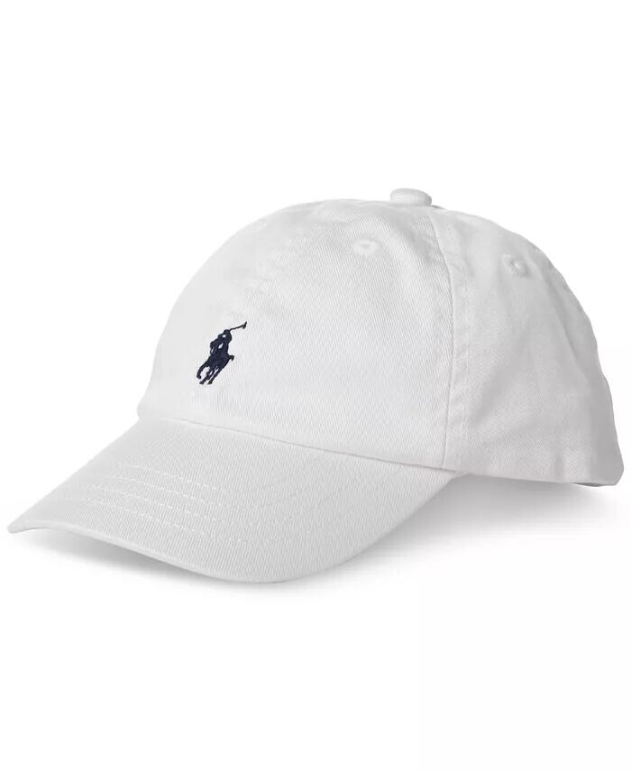 

Бейсболка-кепка Chino из хлопка для мальчиков Polo Ralph Lauren, белый
