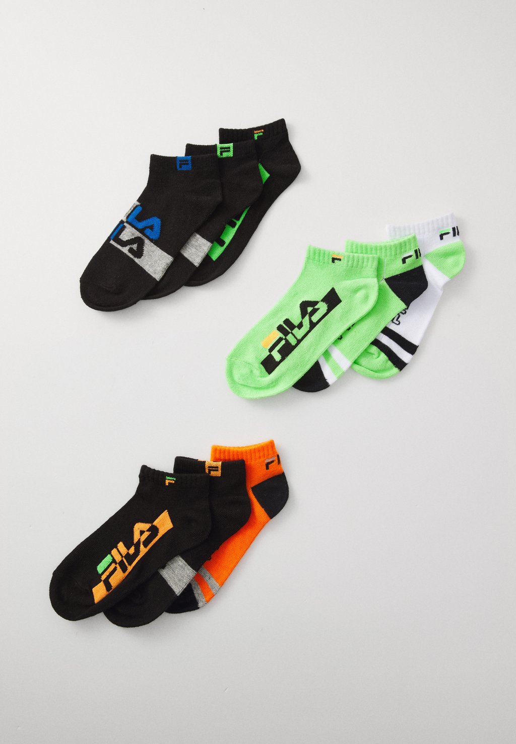 

Носки JUNIOR INVISIBLE SOCKS UNISEX 9 PACK Fila, мультиколор