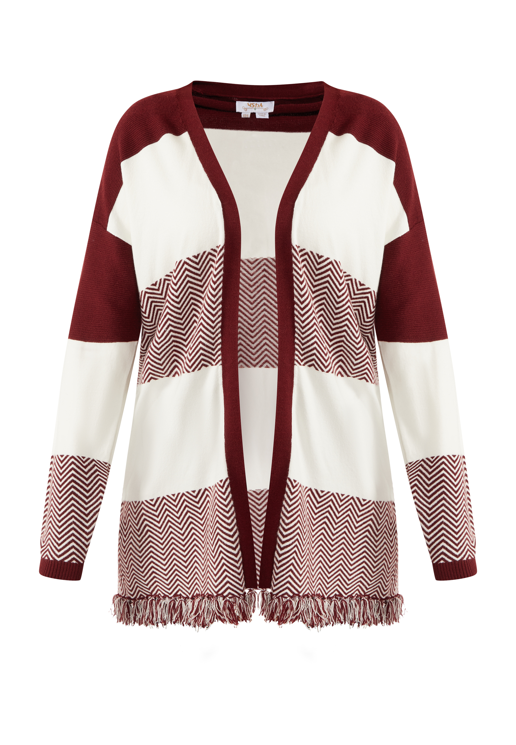 

Толстовка usha FESTIVAL Offener Strick Cardigan, цвет Bordeaux Weiss