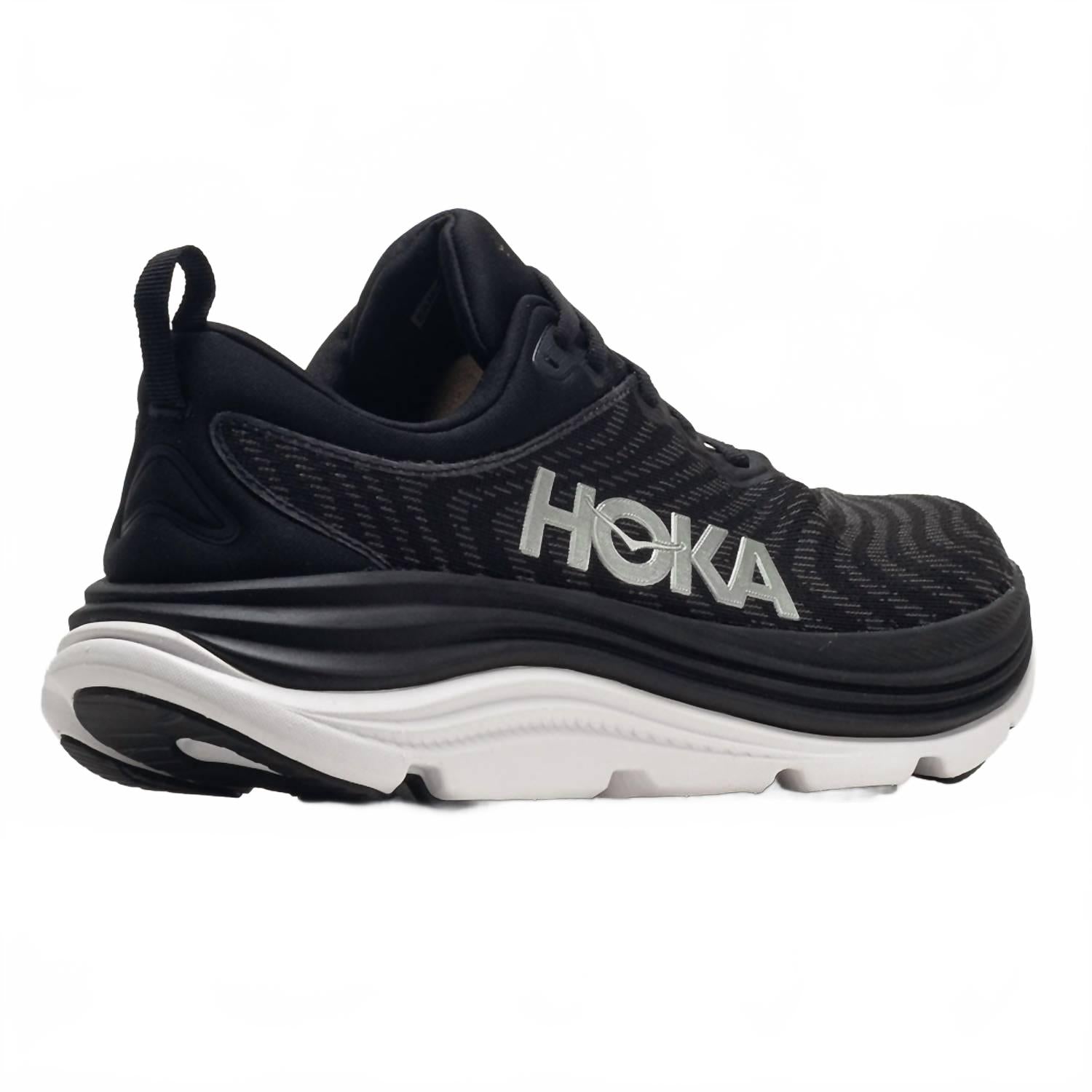 Hoka Мужские кроссовки Gaviota 5 Wide в черно-белом цвете — фото 4