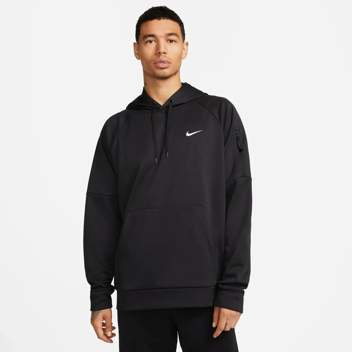 

Толстовка Nike с капюшоном "THERMA-FIT MEN'S PULLOVER FITNESS HOODIE", белый