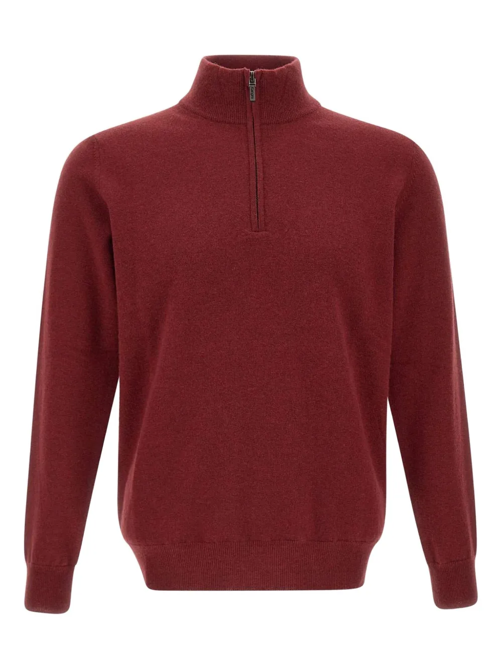 

Свитер с высоким воротником и молнией до середины Kangra, красный