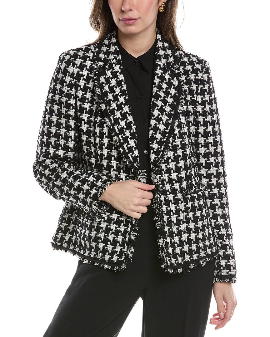 

Твидовый блейзер Anne Klein, черный