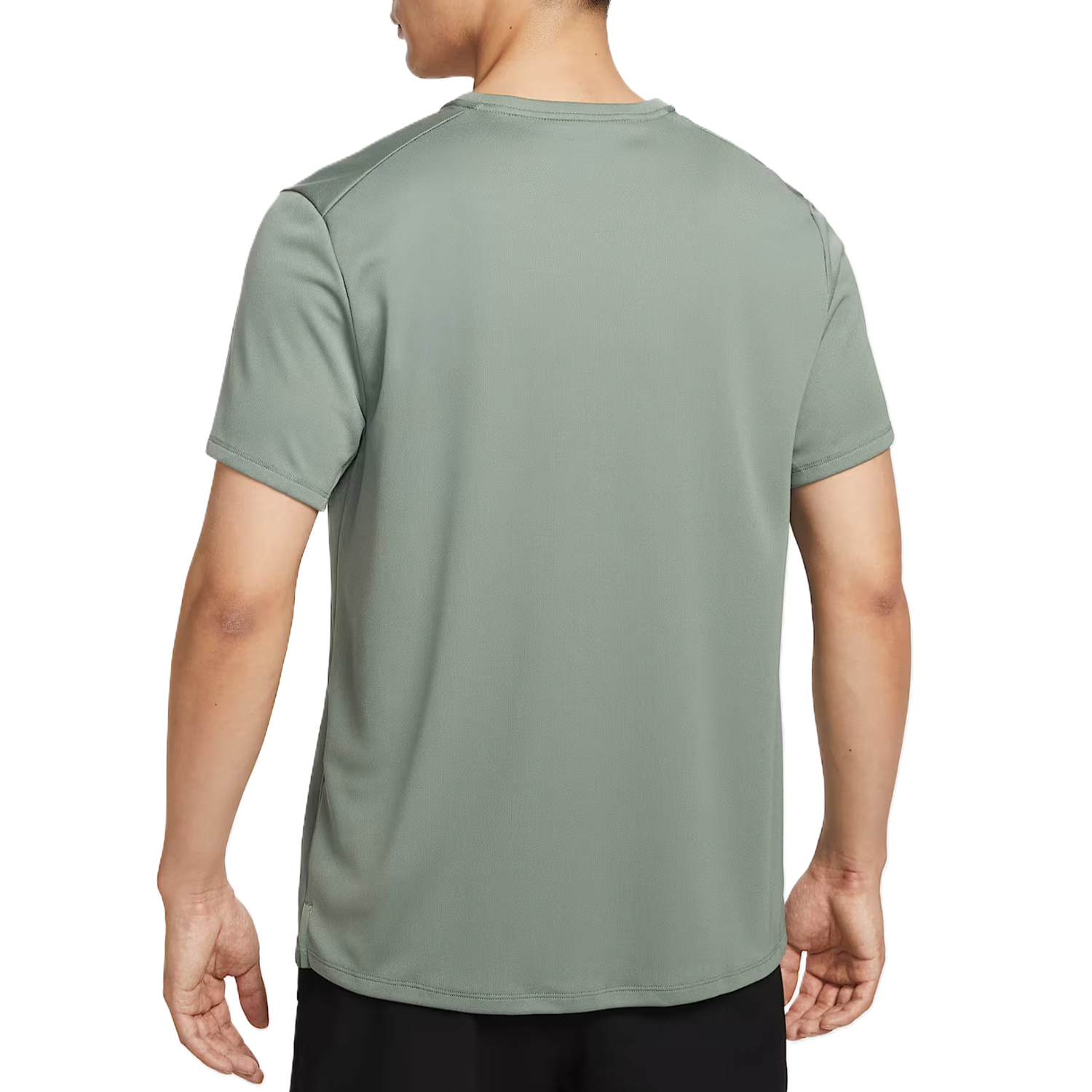 Мужская футболка для бега Miler Dri FIT Uv с короткими рукавами Nike, зеленый — фото 3