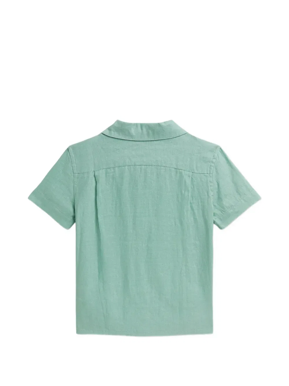 Рубашка с коротким рукавом и воротником Polo Ralph Lauren Kids, зеленый — фото 2