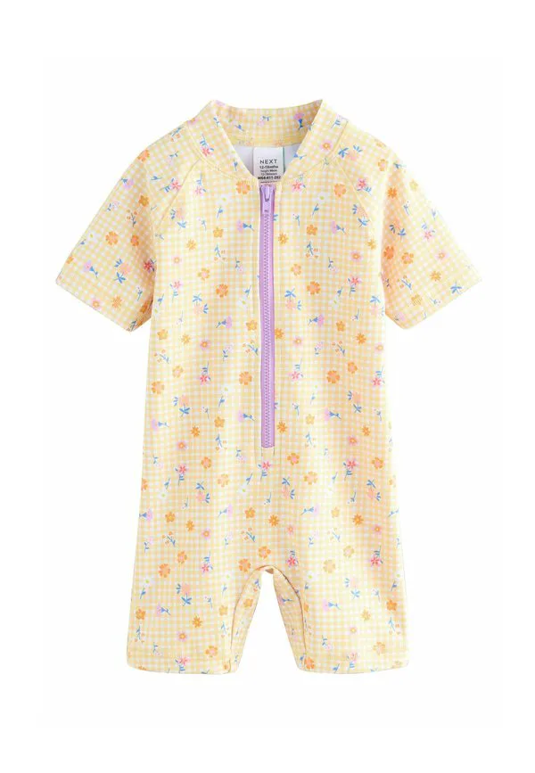 Купальник стандартного кроя Next, Yellow Gingham Ditsy