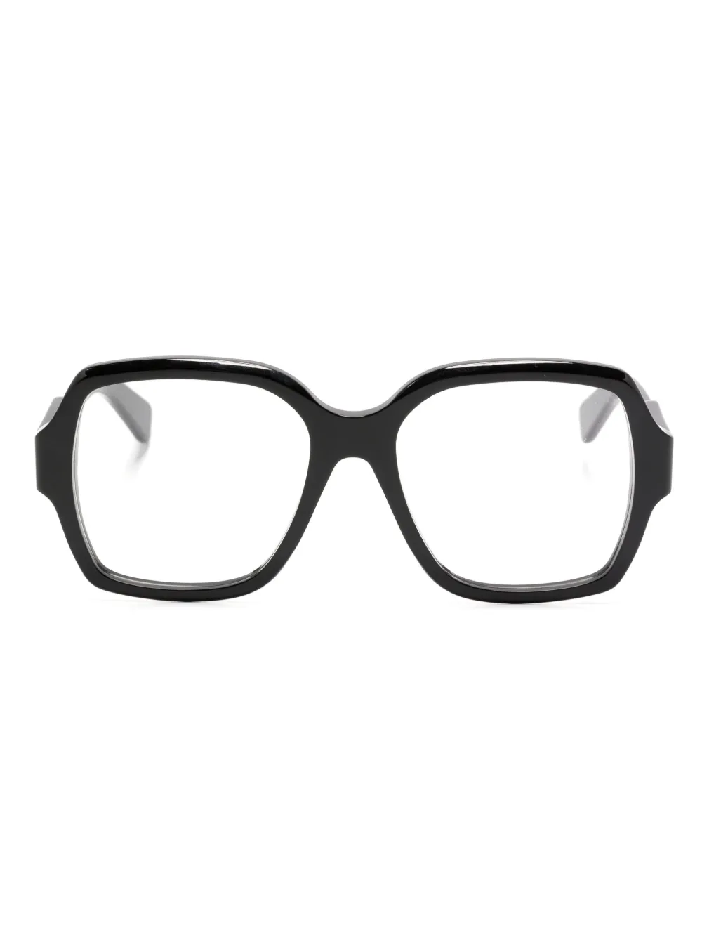 

Очки в квадратной оправе с логотипом Chloé Eyewear, черный