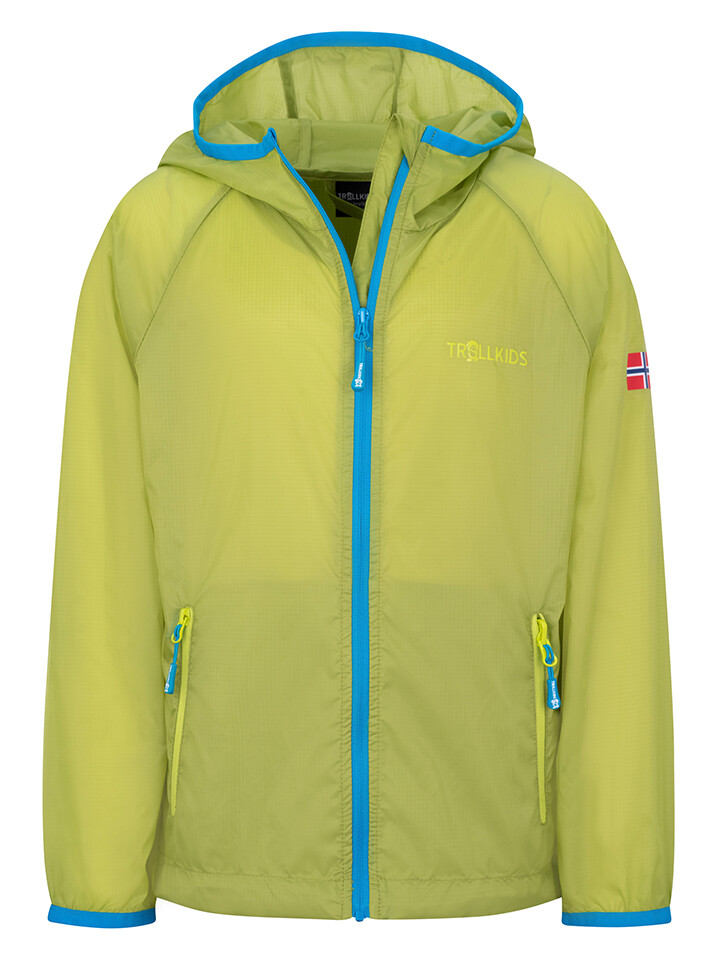 

Функциональная куртка Trollkids Windbreaker Fjell, зеленый