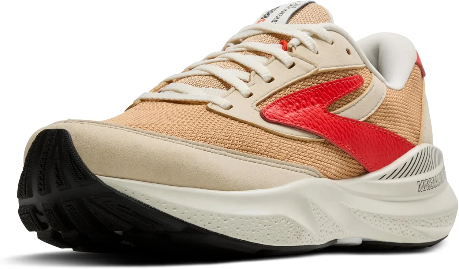 Мужские беговые кроссовки Brooks Adrenaline GTS 24 с поддерживающей подошвой, Taffy Cherry Tomato Black