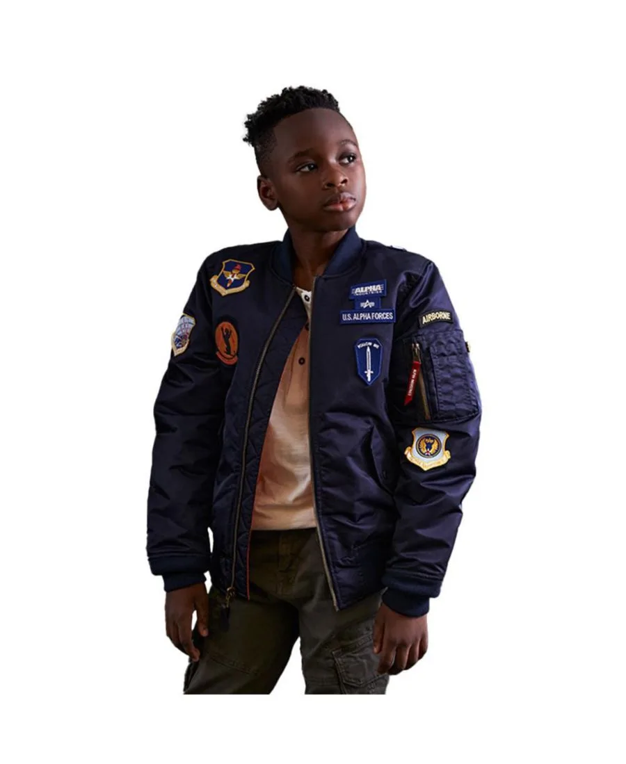 Молодежная эскадрилья Ма-1 Alpha Industries, replica синий